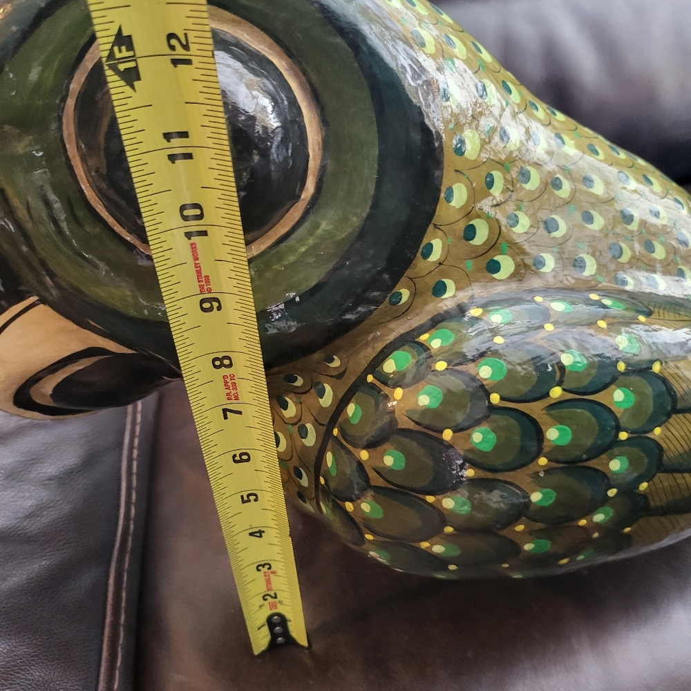 Extra Large Vintage Paper Mache Hand Painted Parrot 22" - Picture 13 of 14